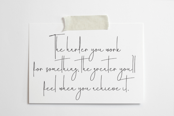 Calligraphy Handmade Font - Preview 2