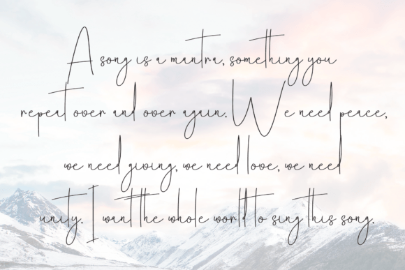 Calligraphy Handmade Font - Preview 5