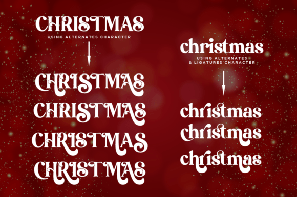 Christmas Comeback Font - Preview 1