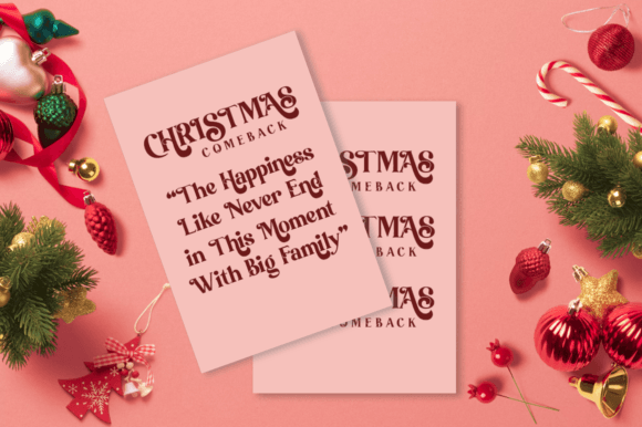Christmas Comeback Font - Preview 2
