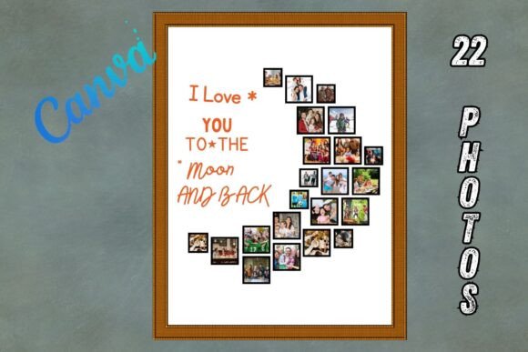 Crescent Moon Canva Photo Collage