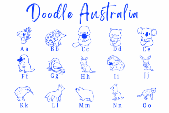 Doodle Australia Font - Preview 1