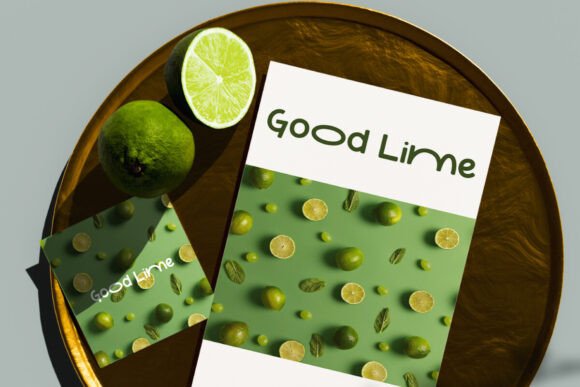 Good Lime Font PNG with transparent background - Preview 1