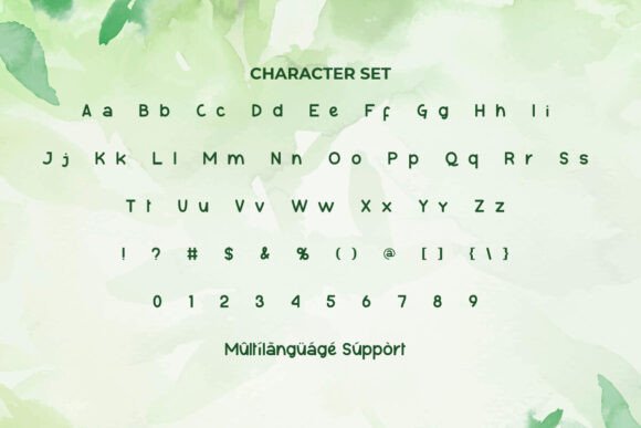 Good Lime Font PNG with transparent background - Preview 2