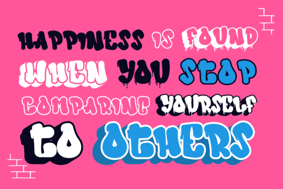 Ink Rush Font PNG with transparent background - Preview 2