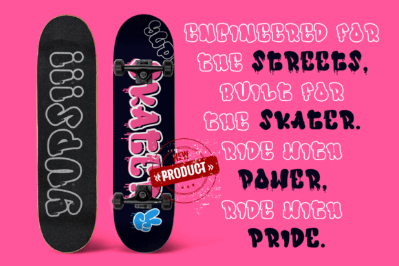 Ink Rush Font PNG with transparent background - Preview 3