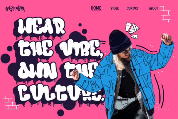 Ink Rush Font PNG with transparent background - Preview 4