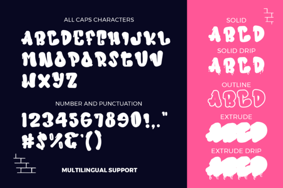 Ink Rush Font PNG with transparent background - Preview 6