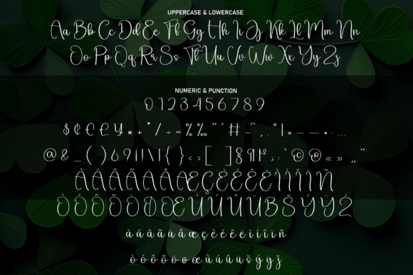 Lucky Love Font PNG with transparent background - Preview 6