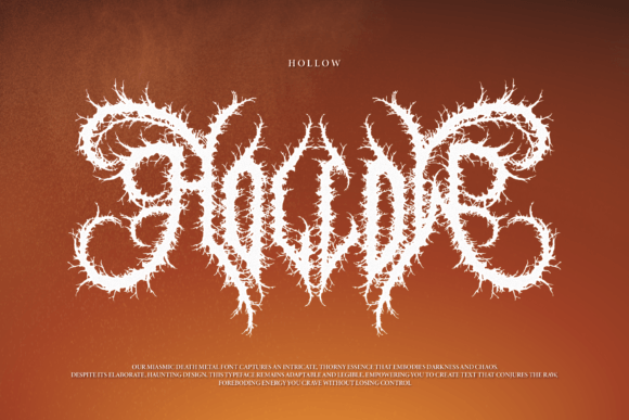 Miasmic Font PNG with transparent background - Preview 1