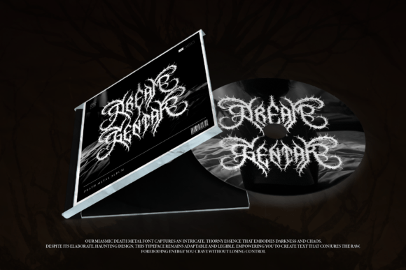 Miasmic Font PNG with transparent background - Preview 6
