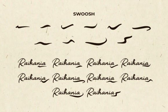 Raihania Font PNG with transparent background - Preview 6