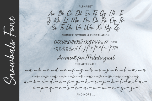 Snowbals Font PNG with transparent background - Preview 3