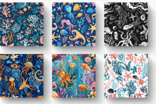 Under the Sea Digital Paper Backgrounds Graphic by CraftyCakes ...