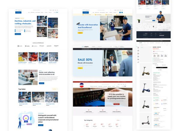 10 Home Pages Woocoomerce UI KIT Graphic UX and UI Kits By artgalaxy