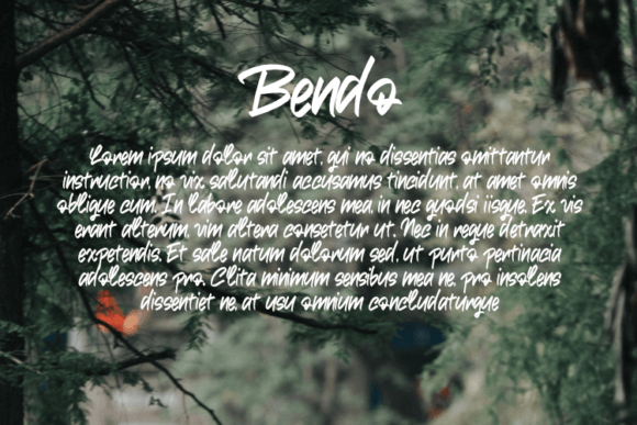 Bendo Font - Preview 2