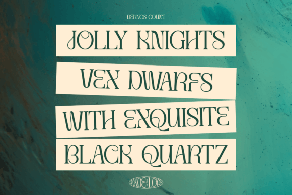 Bernos Count Font - Preview 2