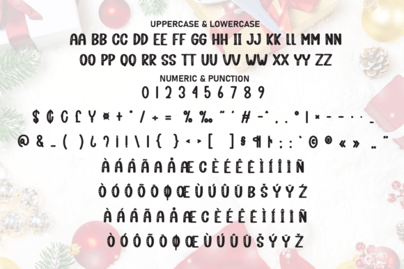 Birthday Christmas Font - Preview 6
