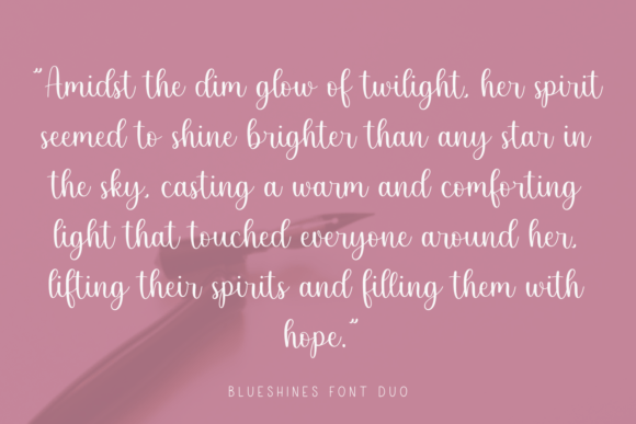 Blueshines Font - Preview 4