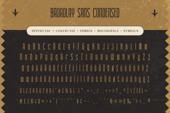 Broadlay Font PNG with transparent background - Preview 3