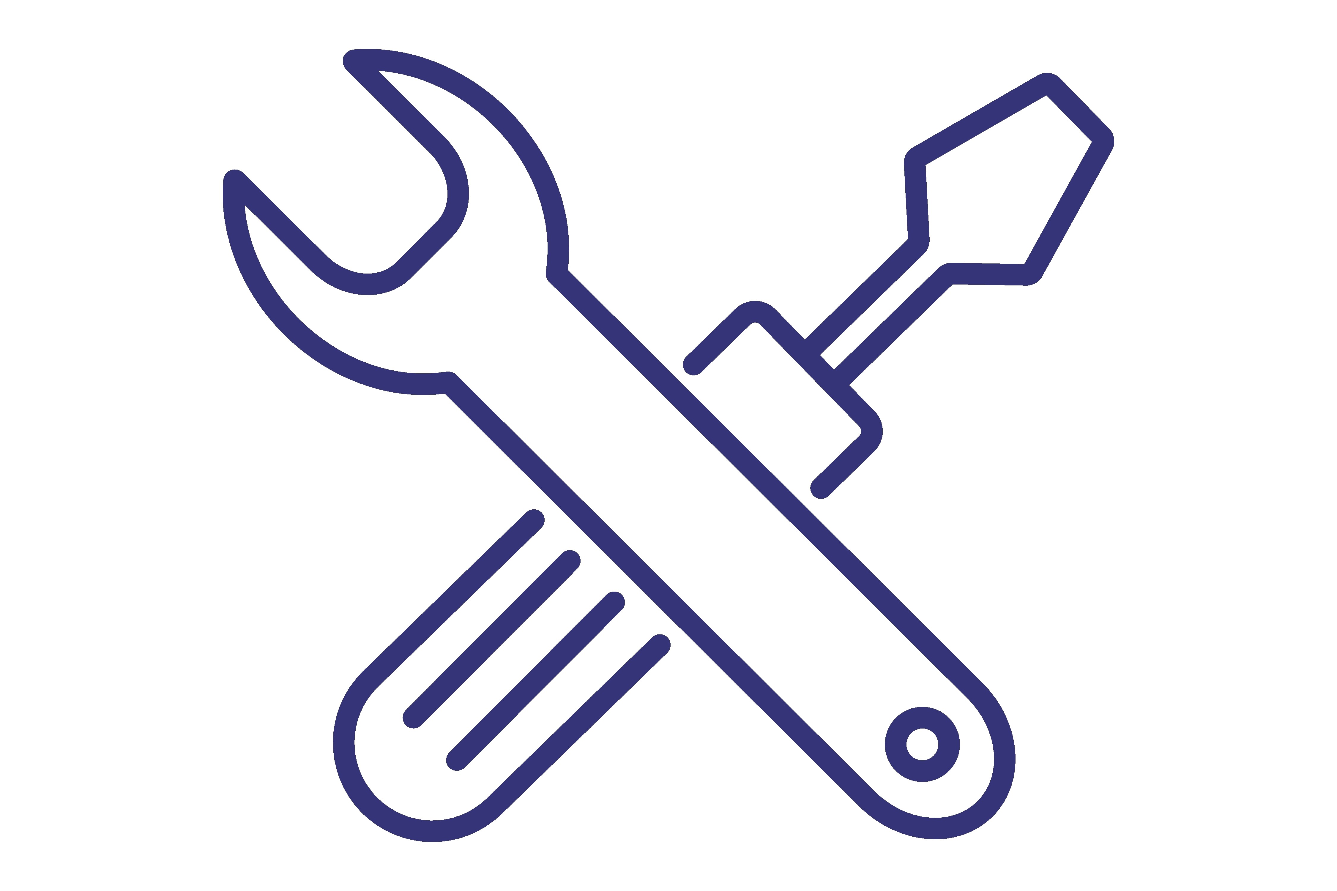 Car Repair Line Icon. Mechanic Tools, in