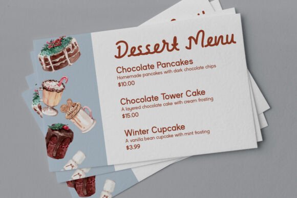 Dessert Box Font PNG with transparent background - Preview 1