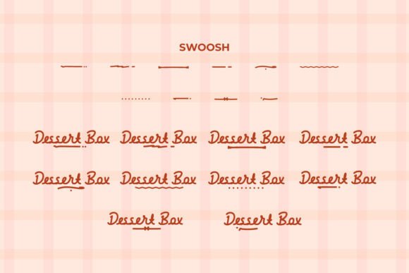 Dessert Box Font PNG with transparent background - Preview 5