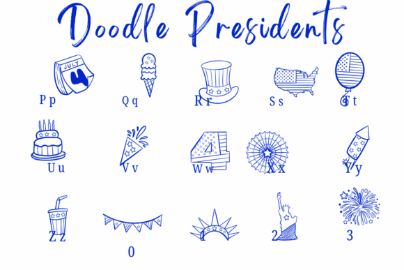 Doodle Presidents Font - Preview 2