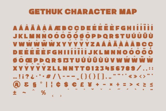 Gethuk Font - Preview 2