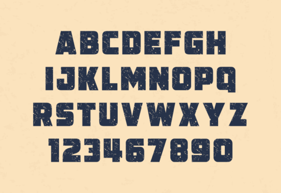 Heavy Bold Grunge Font - Preview 2