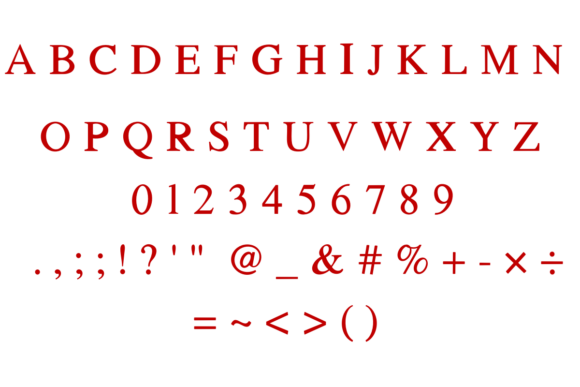 I Love You Font - Preview 2