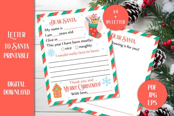 Letter to Santa Printable | Dear Santa