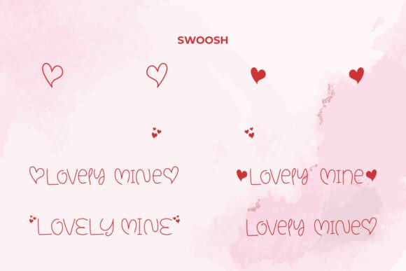 Lovely Mine Font PNG with transparent background - Preview 5