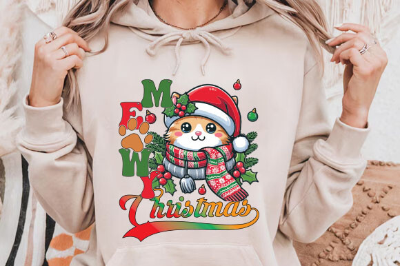Meowy Christmas PNG/ Merry Catmas PNG Graphic by svgstore2.0 · Creative ...