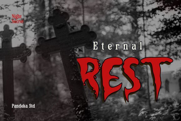 Night Secret Font PNG with transparent background - Preview 2