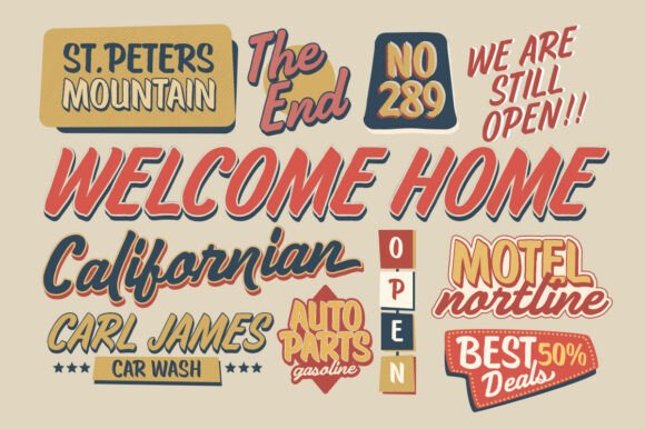 Oldtown Signer Font PNG with transparent background - Preview 5