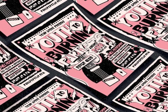 Punk Madness Font PNG with transparent background - Preview 3
