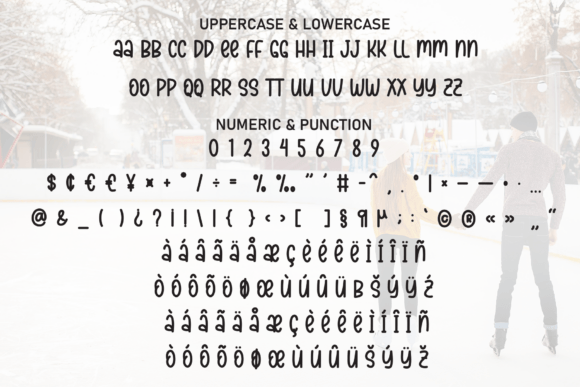 Rink Skating Font PNG with transparent background - Preview 6