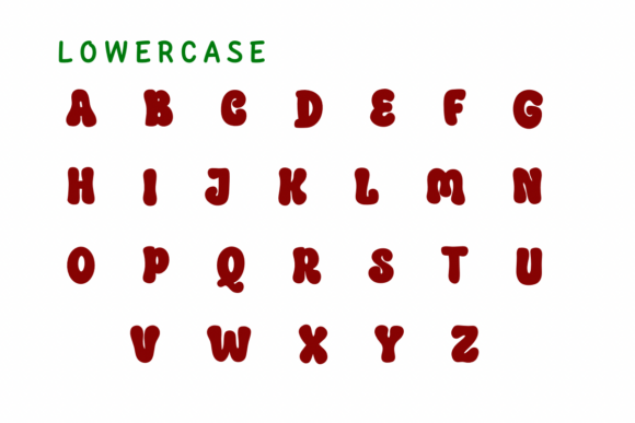 Santa Gift Bag Font PNG with transparent background - Preview 2