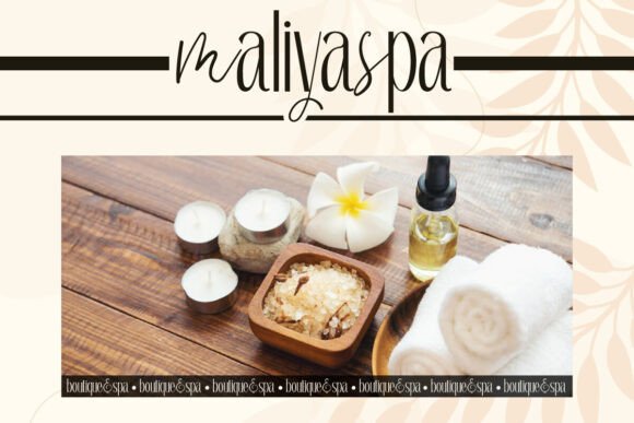 Savana Beauty Font PNG with transparent background - Preview 5