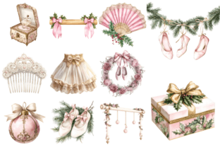Soft Christmas Ballet Clipart Graphic by Markicha Art · Creative Fabrica