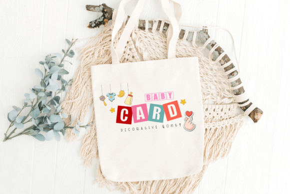 Baby Card Font PNG with transparent background - Preview 2