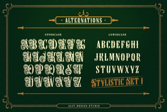 Back Honey Victorian Font - Preview 3