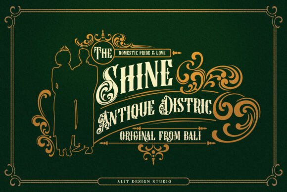 Back Honey Victorian Font - Preview 4