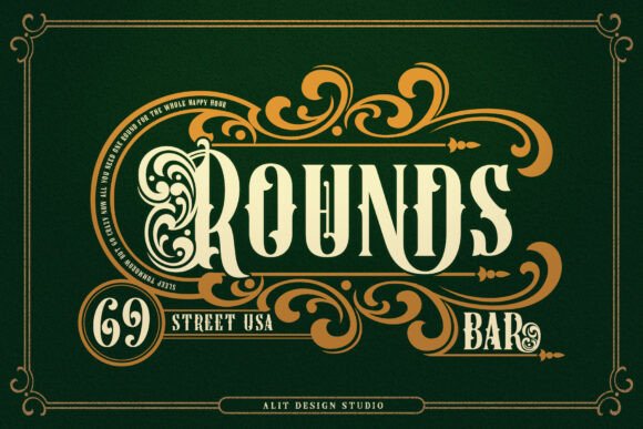 Back Honey Victorian Font - Preview 6