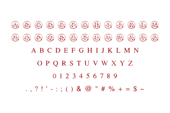 Christmas Monogram Font - Preview 4