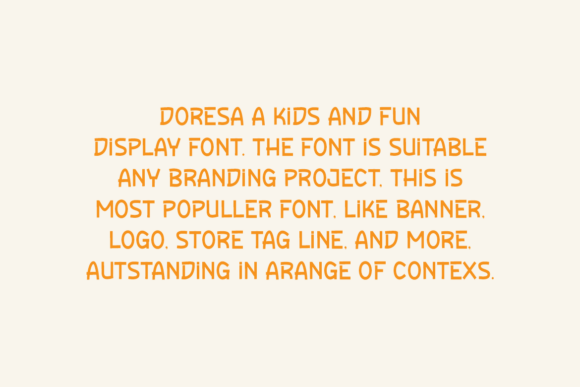 Doresa Font PNG with transparent background - Preview 1