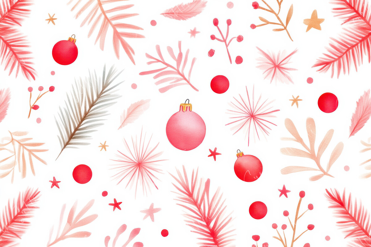 Festive Holiday Pattern Featuring Red Graphic by Sun Sublimation ...