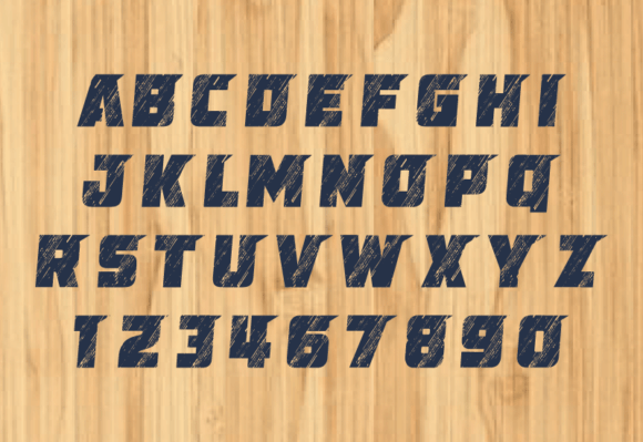 Heavy Wood Grunge Font - Preview 2