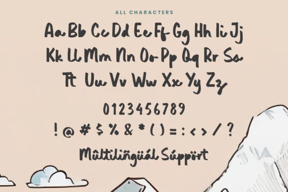 Himalaya Karoline Font PNG with transparent background - Preview 5